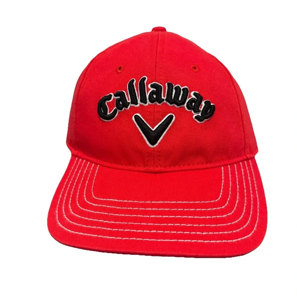 Callaway Bright Red Golf Cap - Picture 1 of 5